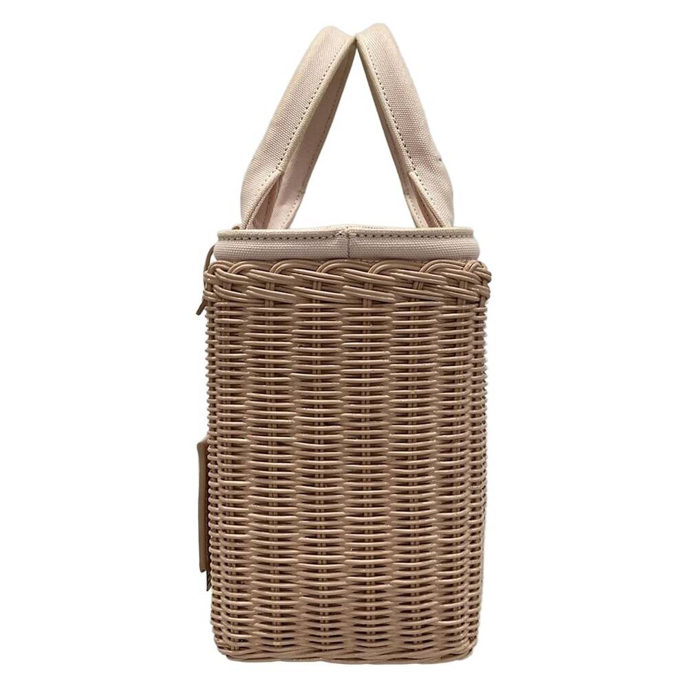 Prada Handbag 1BG835 Pink Rattan Canvas - Picture 4 of 8